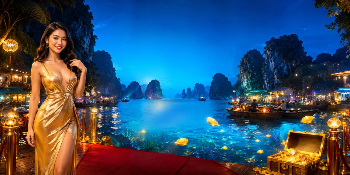 Người dùng kiểm tra giao dịch thanh toán trên điện thoại tại vịnh Hạ Long