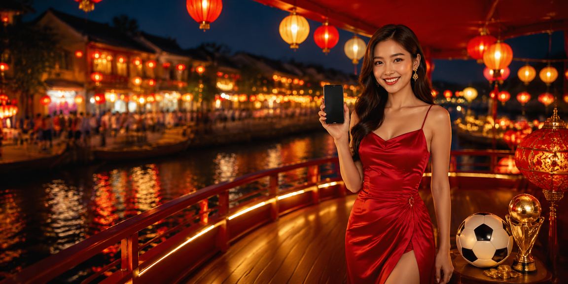 Không khí đặt cược bóng đá sôi động tại chợ đêm Hội An về đêm