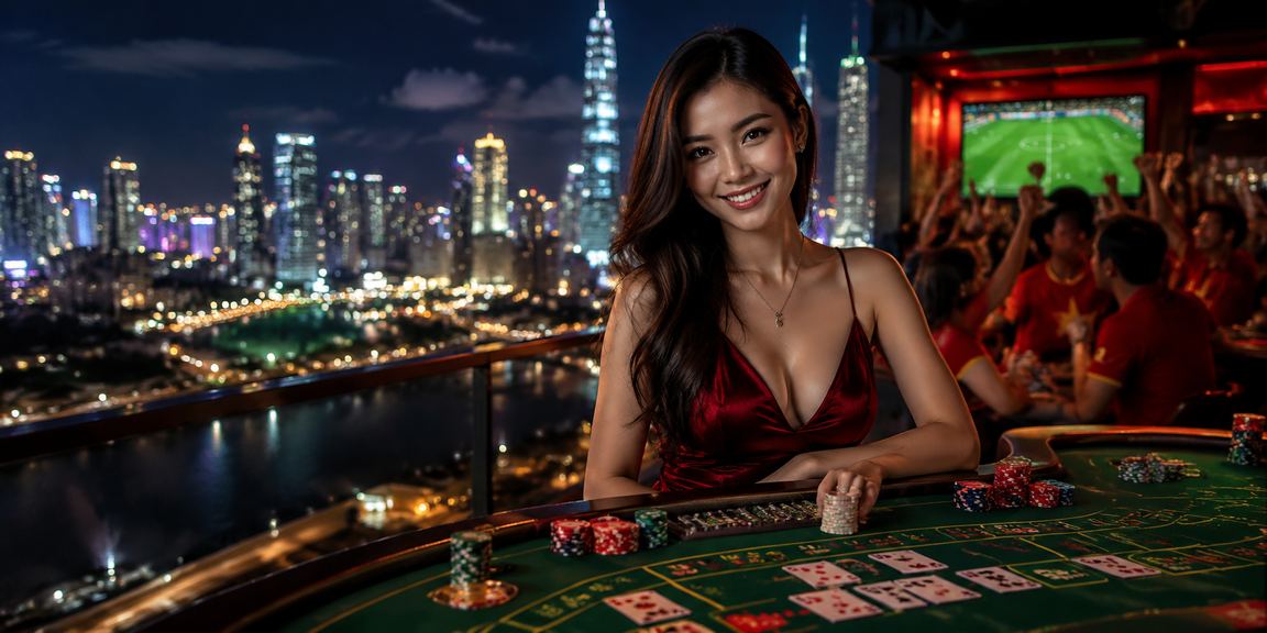 Không khí sôi động tại sân chơi casino trực tuyến Việt Nam ban đêm